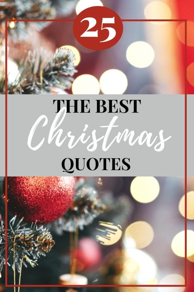 christmas tree background with text the best christmas quotes