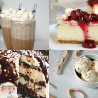 collage of warm weather christmas treats
