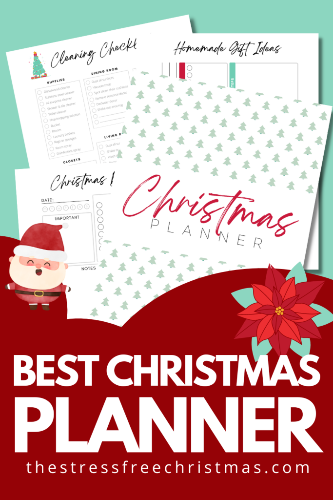 christmas planner sample pages