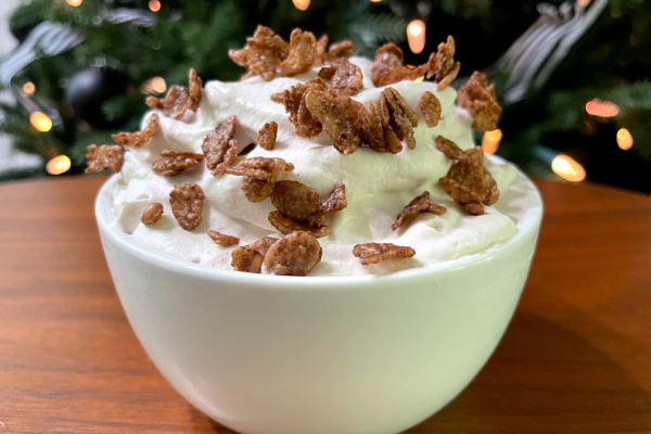Cocoa Krispies Cereal Milk Whipped Cream