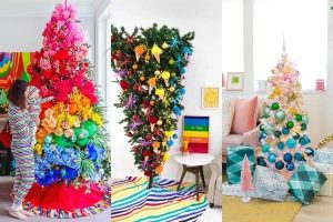 9 Fun Rainbow Christmas Tree Ideas