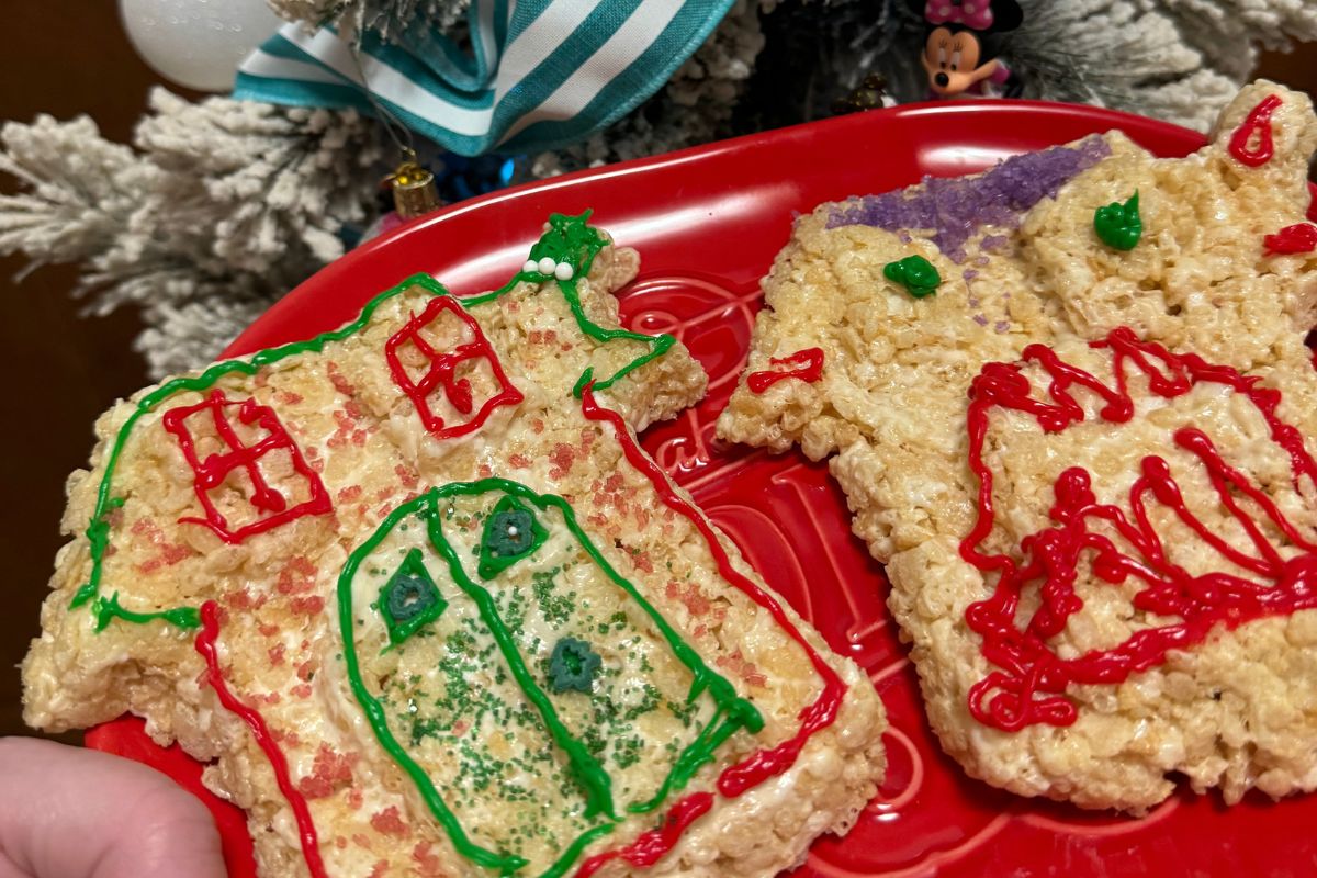 Christmas house Rice Krispie treats